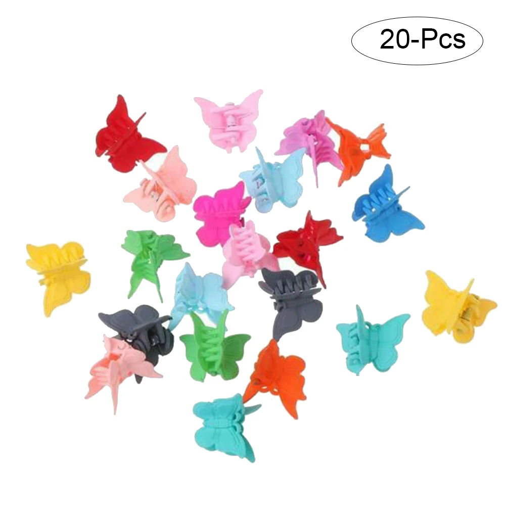 

20Pcs Butterfly Mini Hair Clip Cute Female Girl Hair Accessories Hair Clip Women Girl Mini Hair Clip Butterfly Hair Clip Claw