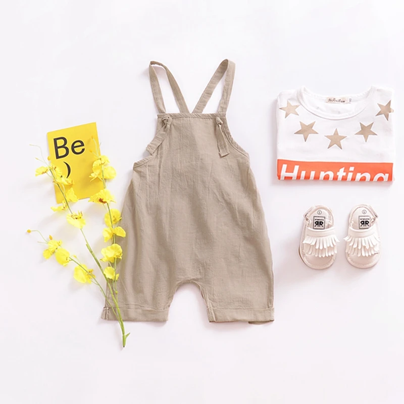 

Summer Newborn Infant Baby Boy Girls Pocket Rompers Jumpsuits Playsuits Ribbed Knitted Sleeveless Toddler Baby Clothing