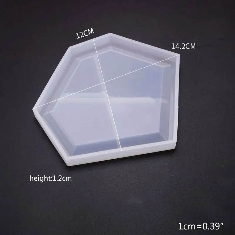 

5 Pcs DIY Crafts Resin Crystal Epoxy Mold Coaster Pendant Casting Silicone Mould Drop shipping