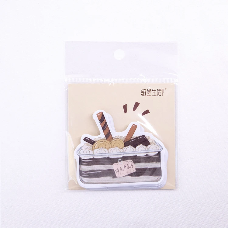 Mohamm Paper and Ink Life Note Paper TeaBreak Series Creative Fresh Message Memorandum 30PCS - Цвет: B