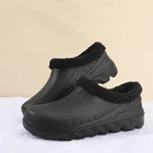 Мужская обувь, обувь для работы на кухне хлопковая Нескользящая водонепроницаемая обувь для шеф-повара, Повседневная рабочая обувь унисекс, Водная обувь, хлопковые сапоги для дождя