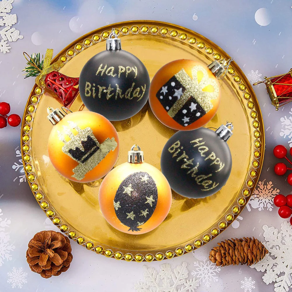 

12pcs 6cm Stylish Birthday Pendants Birthday Party Hanging Decorations