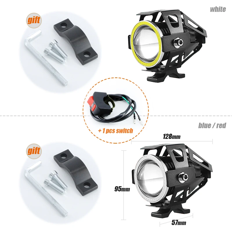 Wheelway глаза ангела фары мотоцикла светильник 2 шт. 12 V-80 V изменение головной супер