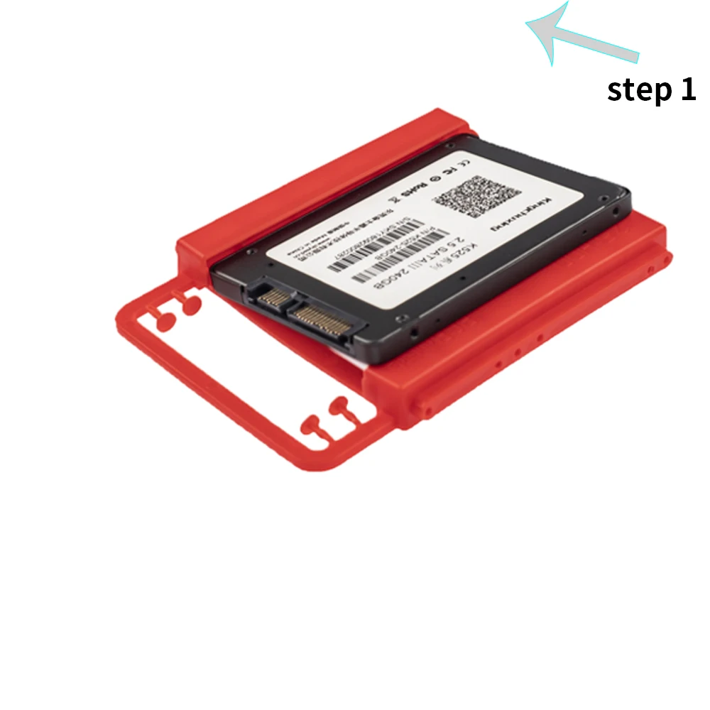 2,5 ''до 3,5'' дюймовый SSD HHD чехол жесткий диск крепление рукоятки пластиковый адаптер кронштейн для настольного ПК Kingchuxing