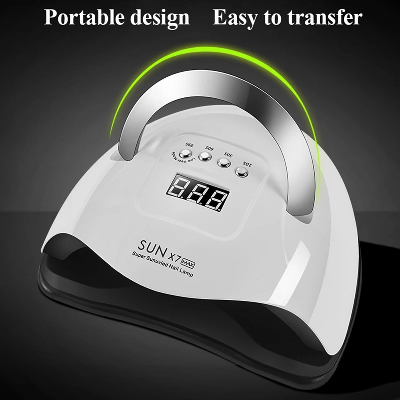 

180W Nail Lamp SUN X7 MAX 57LED UV Lamp Phototherapy Nail Polish Dryer Lamp Auto Professional Lamp for Manicure
