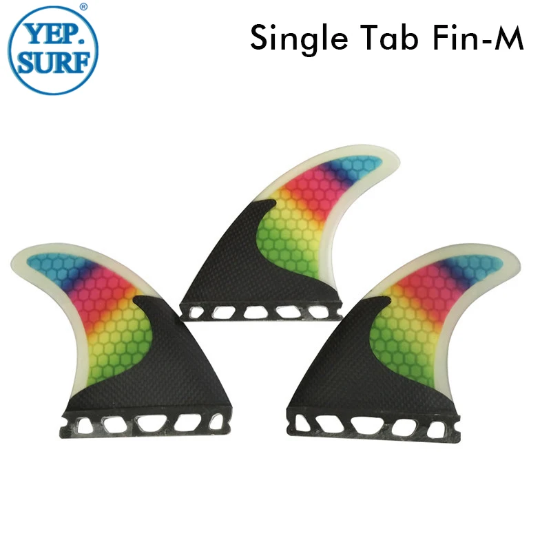 

prancha quilhas de Surf Single Tabs Fins Fiberglass Material surf M Size Fins Good Quality Surf tri set Fins Free Shipping
