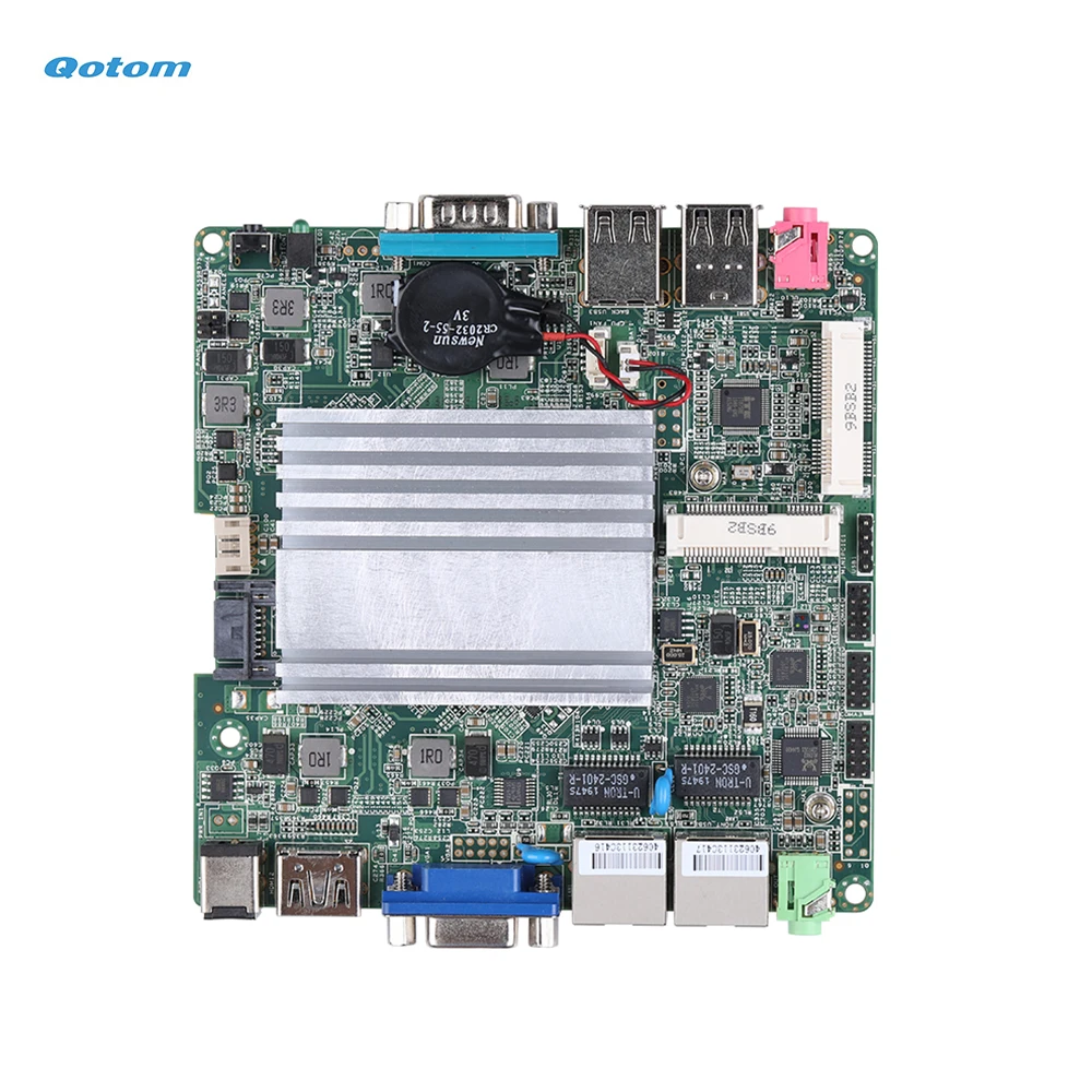 Материнская плата Qotom Mini ITX с встроенным процессором Bay Trail четырехъядерный