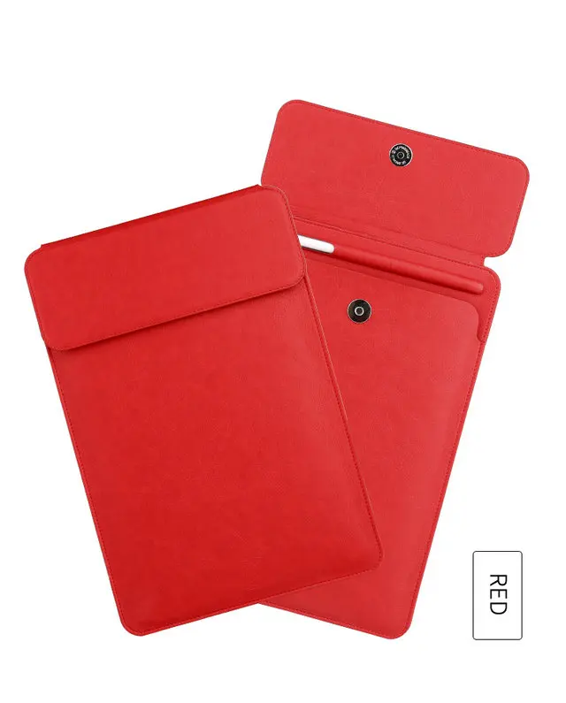 Красный Для iPad Pro 11 Чехол Air iPad 10,2 7-го поколения кожаный чехол для iPad Pro 10,5 планшеты Чехол рукава перо прорезным карманом Air 2 3 - Цвет: Красный