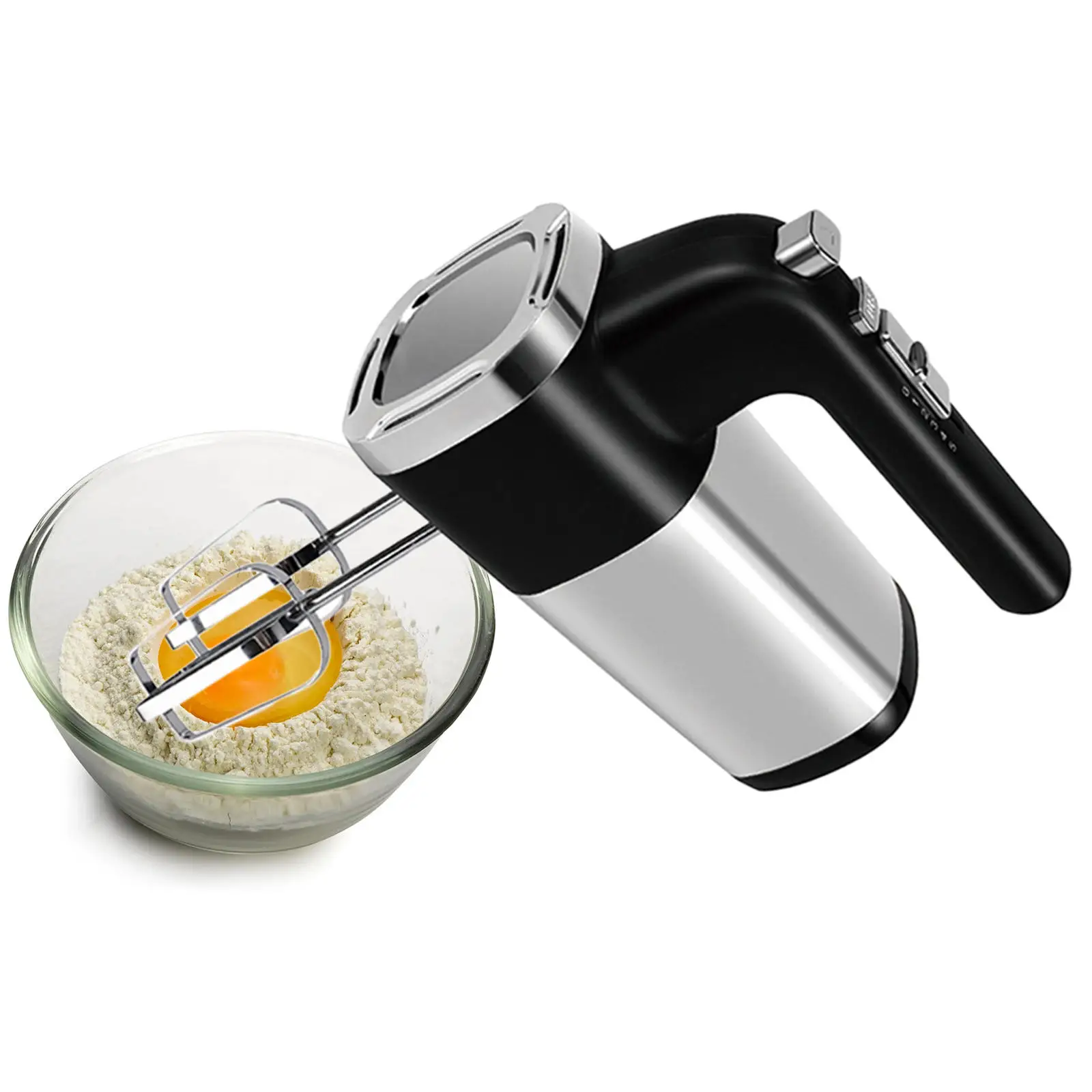 

5-Speed Hand Mixer Dough Food Blender Cream Egg Whisk Whisk Foam Maker for Food Cream Hot Chocolate Cooking Cappuccino