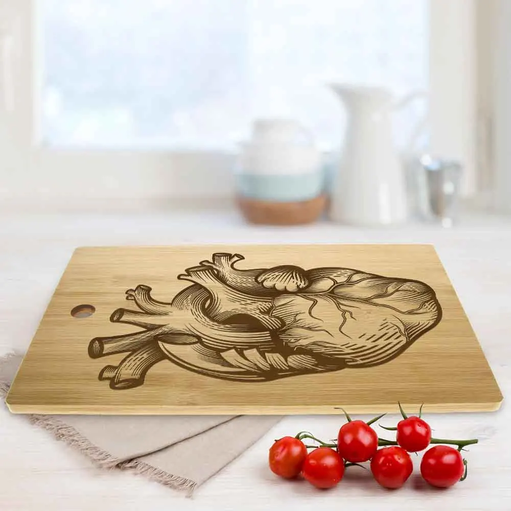 Анатомическая разделочная доска в форме сердца винтажный медицинский декор для