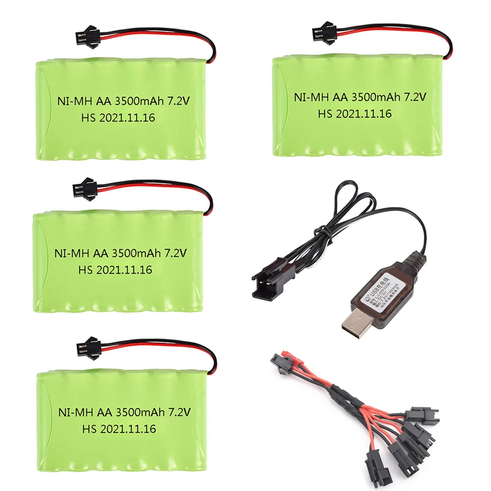 Фото Зарядное устройство NiMH 7 2 в 3500 мА · ч с USB-портом | Игрушки и хобби