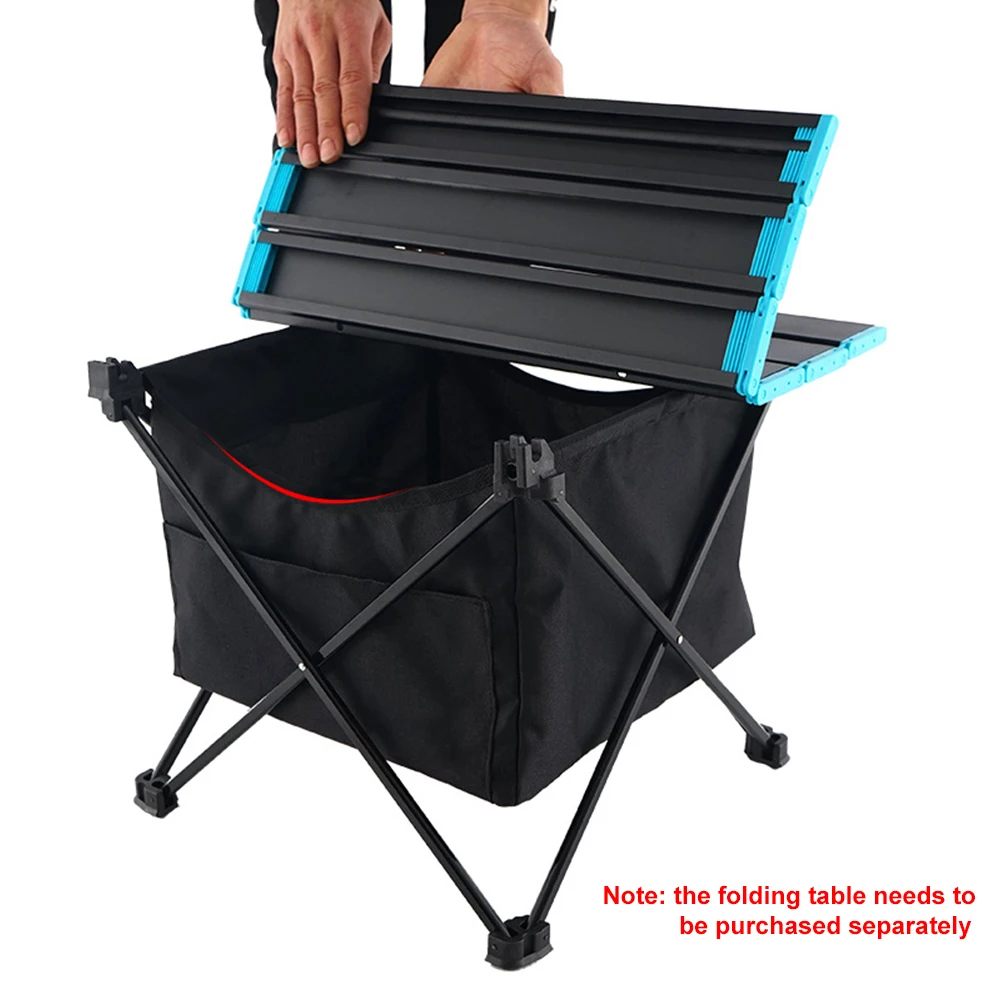 

Outdoor Camping Folding Table Storage Bag Portable Picnic Hanging Basket Waterproof Camping barbecue Table Pocket