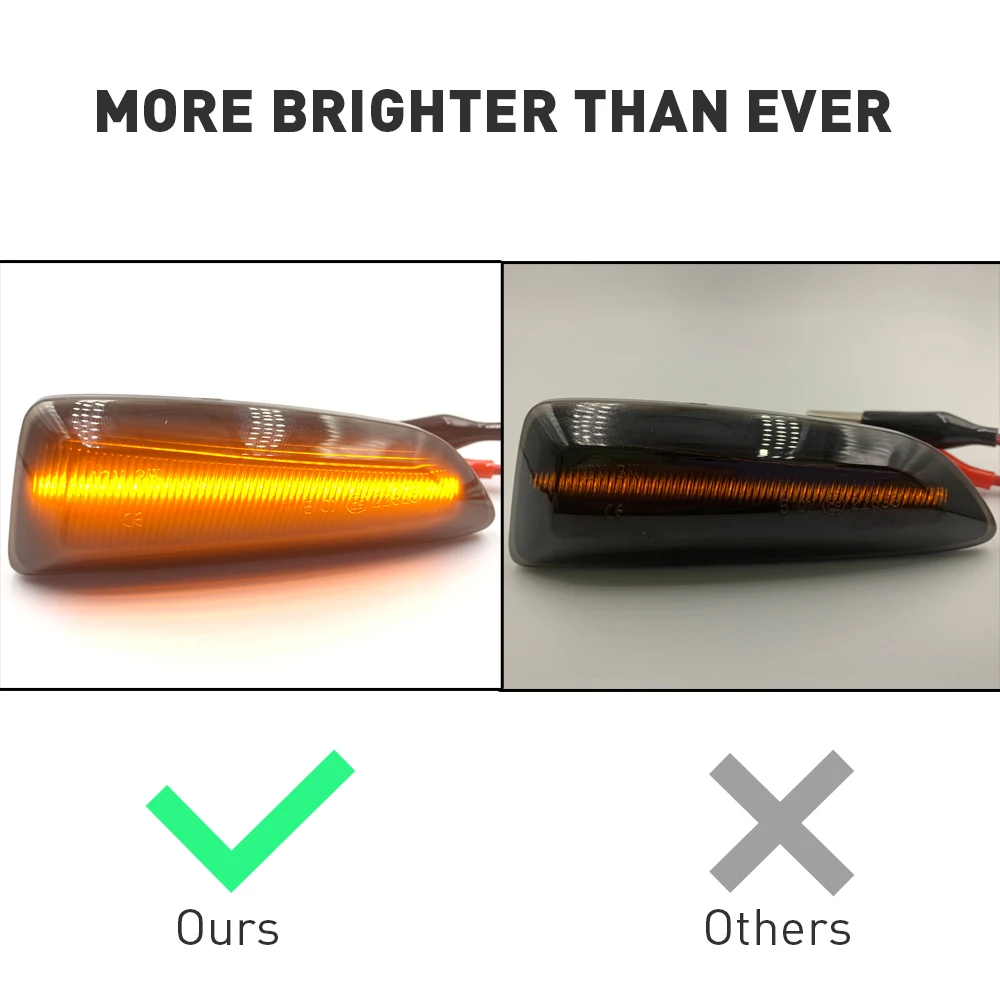 2 шт. боковой габаритный светильник с динамическим поворотом для Opel Astra J K Zafira C