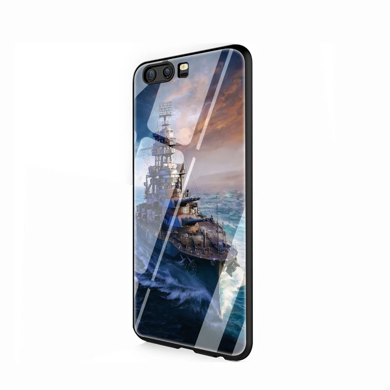 EWAU World of Warships чехол из закаленного стекла для телефона для huawei Y6 Y9 mate 20 Honor 7A 8X9 10 Lite Pro - Цвет: G1