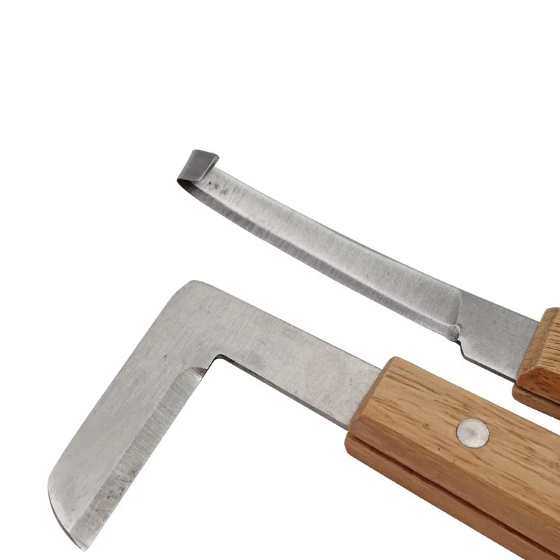 Wondcon ветеринарный нож для ремонта животных Копытный с прямой изогнутой головкой