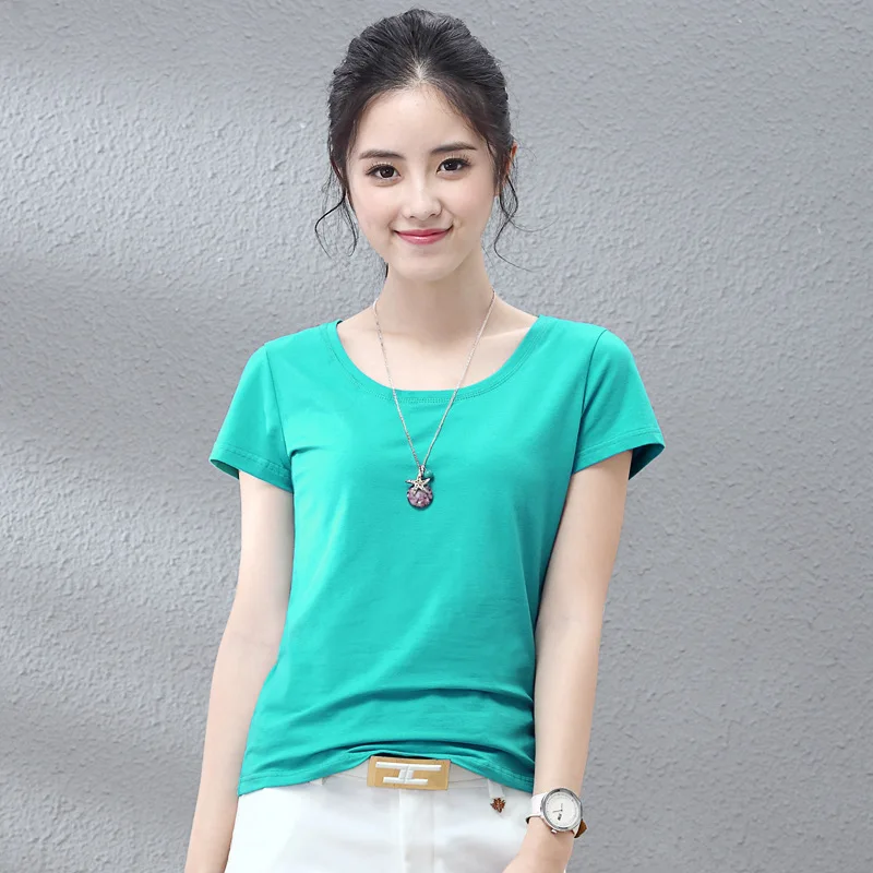 

T Shirt Women Clothes 2020 Fashion yellow Tee Top Fashion Cotton Ladies Tee Shirt