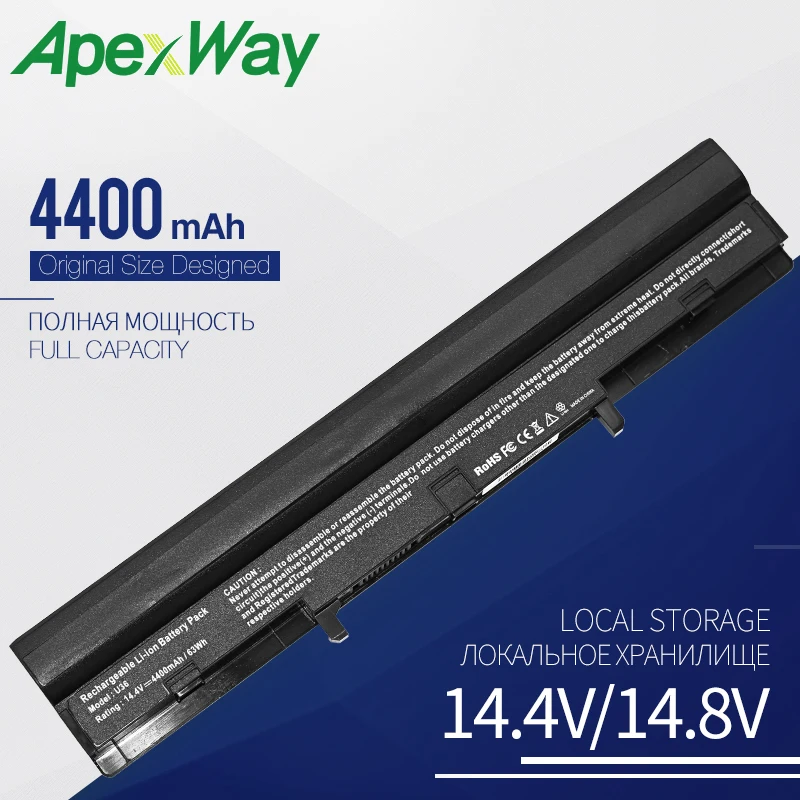 Apexway A42-U36 Аккумулятор для ноутбука ASUS A41-U36 U32 U32U U36 U36J U36JC U36S U36SD U36SG U44 U44S U82 U84