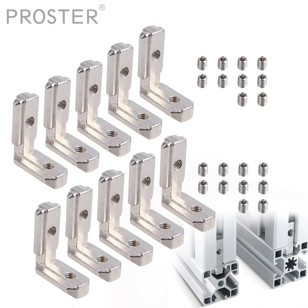 Proster 10 шт. 3030 внутри паза угла M6 ALU Алюминий Alu Nut8 профиль Т образное гнездо L Форма