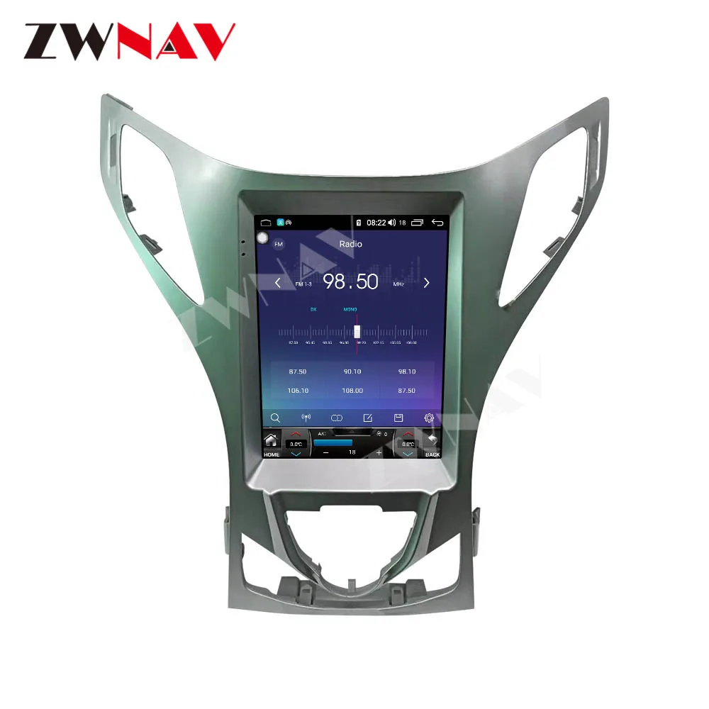 Android 11 PX6 Tesla для Hyundai Azera 2011 - 2016 GPS-навигация автомобильный радиоплеер головное
