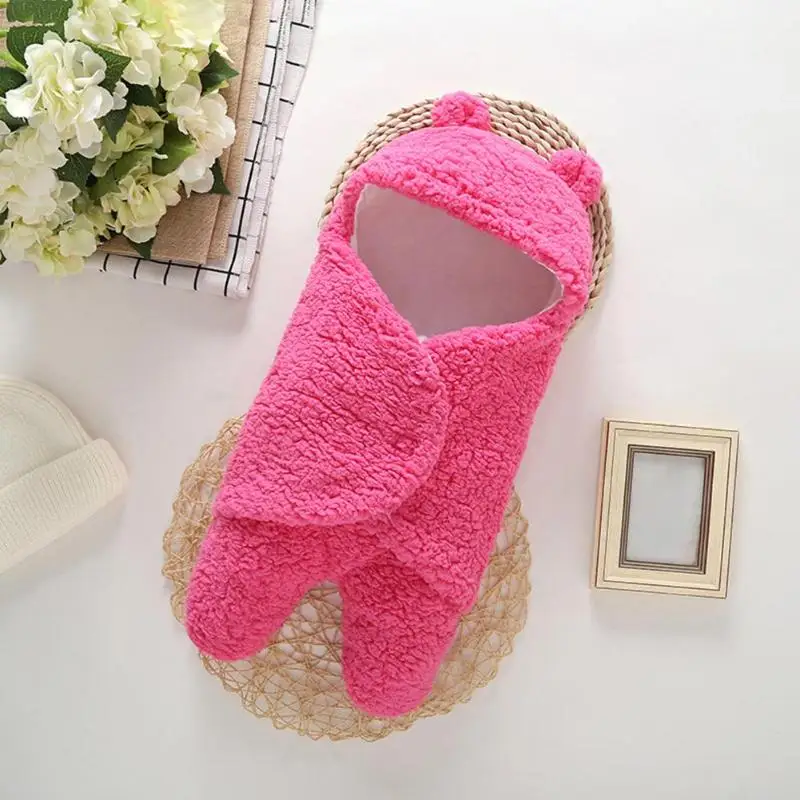 

Baby Swaddle Skillful Manufacture Superior Quality Skin-friendly Thicken Sleeping Bag Infant Winter Cute Plush Blanket Quilt