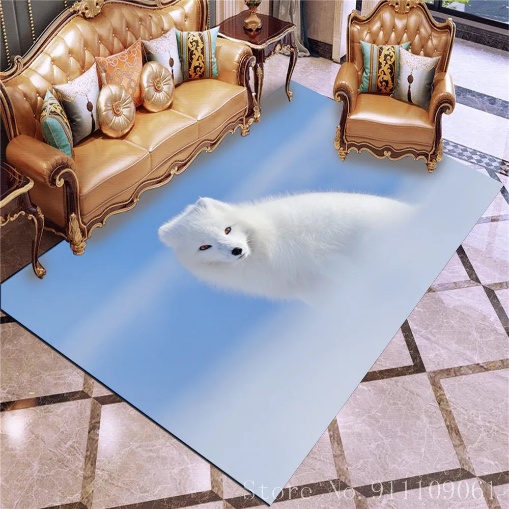Домашний текстиль 3D коврики с принтом лисы коврик напольный для Спальня ковры