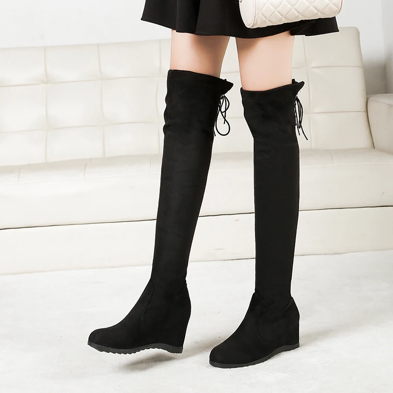 Пикантные Сапоги выше колена на шнуровке женские сапоги в римском стиле женская