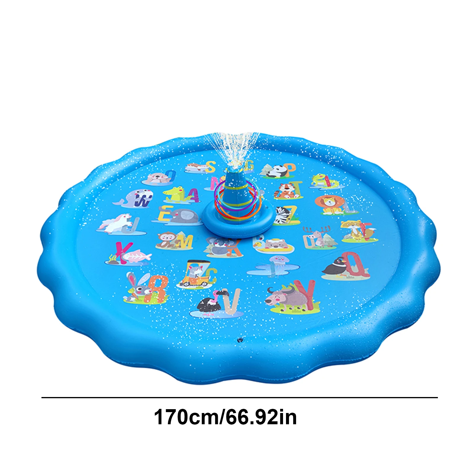 

Summer Swimming Beach Toys Outdoor Lawn Sea Animal Inflatable Cold Water Spray Kids Sprinkler Play Game Pad Mat Tub Bath Toys