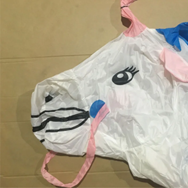Inflatable Unicorn Costume-Fan Operated Adult Size Halloween Horse Rider |