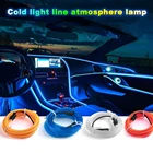 Декоративные огни для салона автомобиля, огни для дверей автомобиля, неоновые декоративные огни для атмосферы, праздничные огни для салона автомобиля