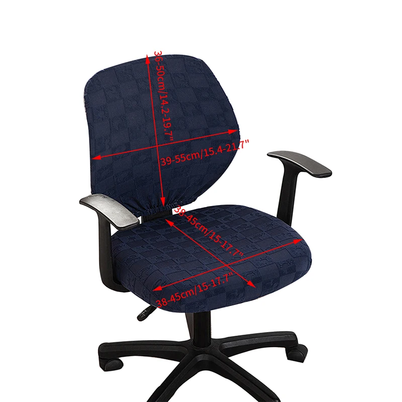 

Knitting Rotating Lift Slipcovers Anti-dirty Armchair Covers Solid Color Chair Protectors for Office Home Cushion Covers