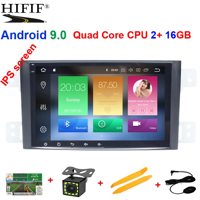 2 из Android 9 0 автомобильный DVD-плеер для Grand Vitara 2005 2006 2007 2008 2010 2011 2012 2013 радио аудио GPS