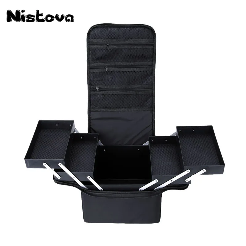 Новая Профессиональная косметичка из ткани Оксфорд большая емкость