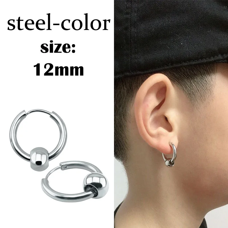 Style 20 1 пара, панк, черные, несколько стилей, нержавеющая/титановая сталь, серьги-гвоздики для мужчин и женщин, готический, уличный стиль, хип-хоп, серьги, ювелирные изделия - Metal Color: Style 20