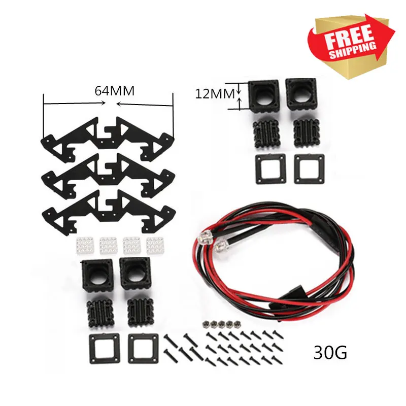 

RC radio control car AXIAL SCX10 III TRX4 TRX6 Headlights off-road vehicle modified spotlights option upgrade parts
