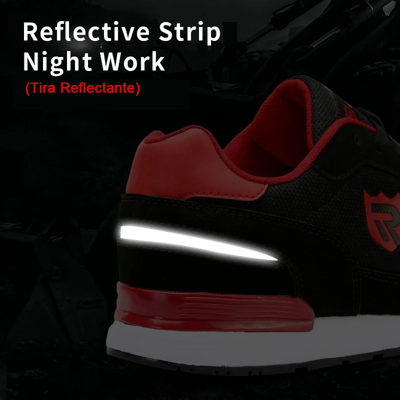 DYKHMILY/защитная обувь мужские Нескользящие рабочие ботинки со стальным носком