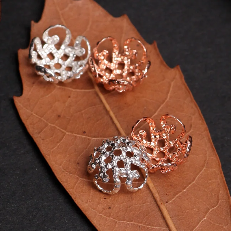 20Pcs 7.78MM Copper Metal Spacers Flower Hollow Loose Spacer Beads For Jewelry Making Bracelets Accessories Handmade Craft 27179 | Украшения