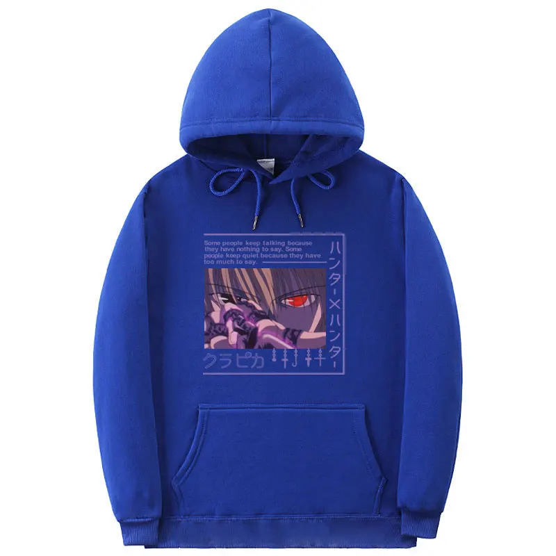 Anime Hunter X Men Women Pullovers Hoodies Sweatshirts Killua Zoldyck Devil Eye Print Hoody Streetwear Tops | Мужская одежда