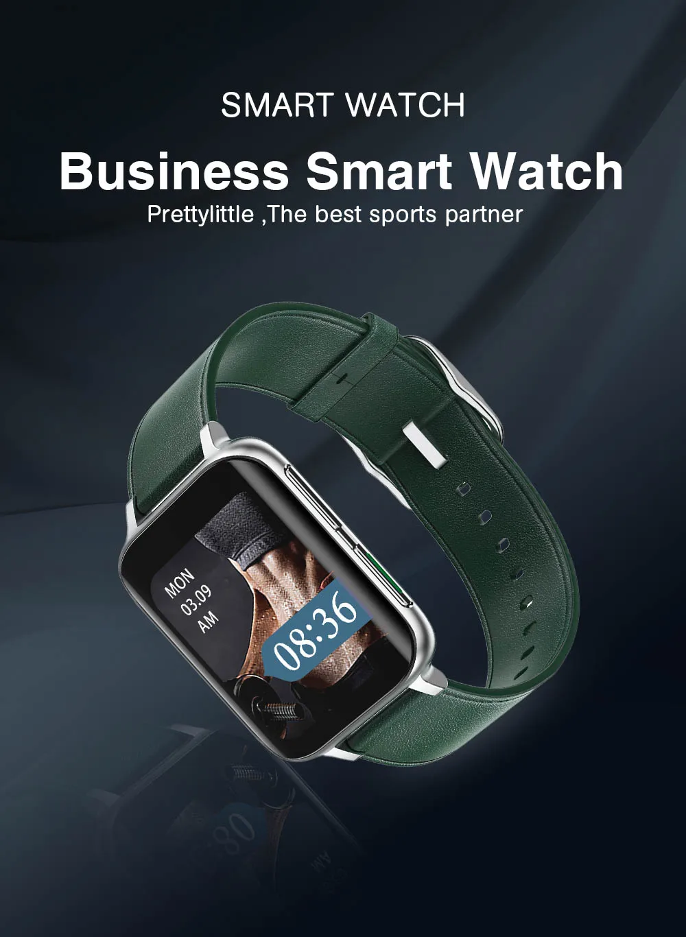 Ecg-novo smartwatch com tela full touch para