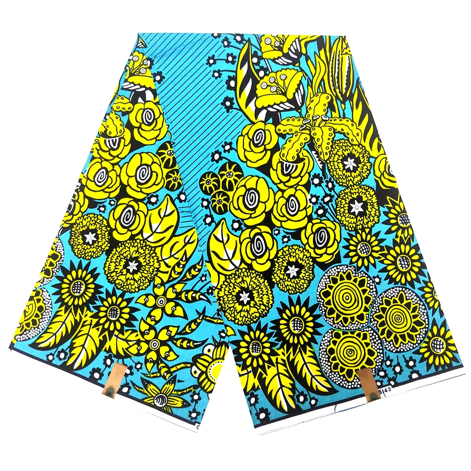 6 Yards Mitex Wax Print/ African Fabrics Kitenge/Pagnes/Tissues Africain/ Lapa/Chitenge HS-6