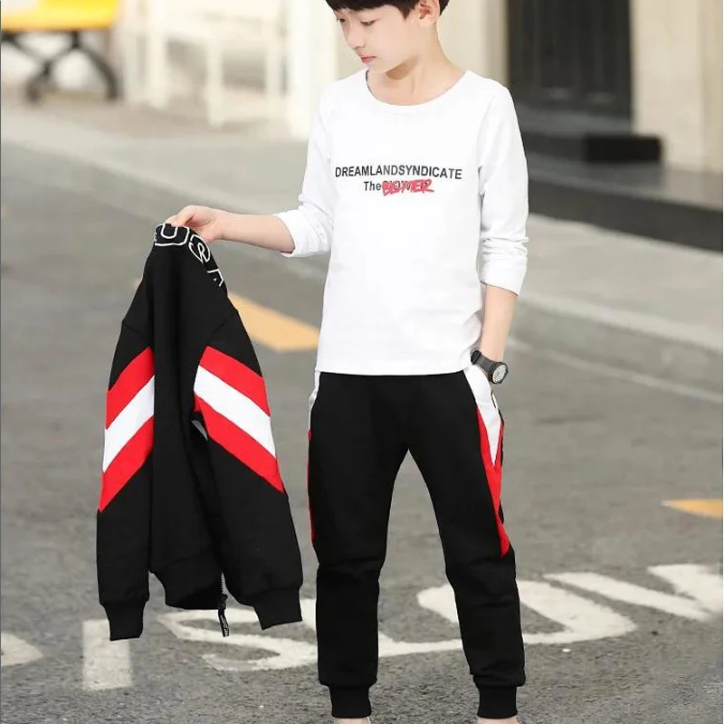 

Children's sports clothes three piece clothing suits kids clothes Children's wear suit spring Autumn long sleeve Kids sport set