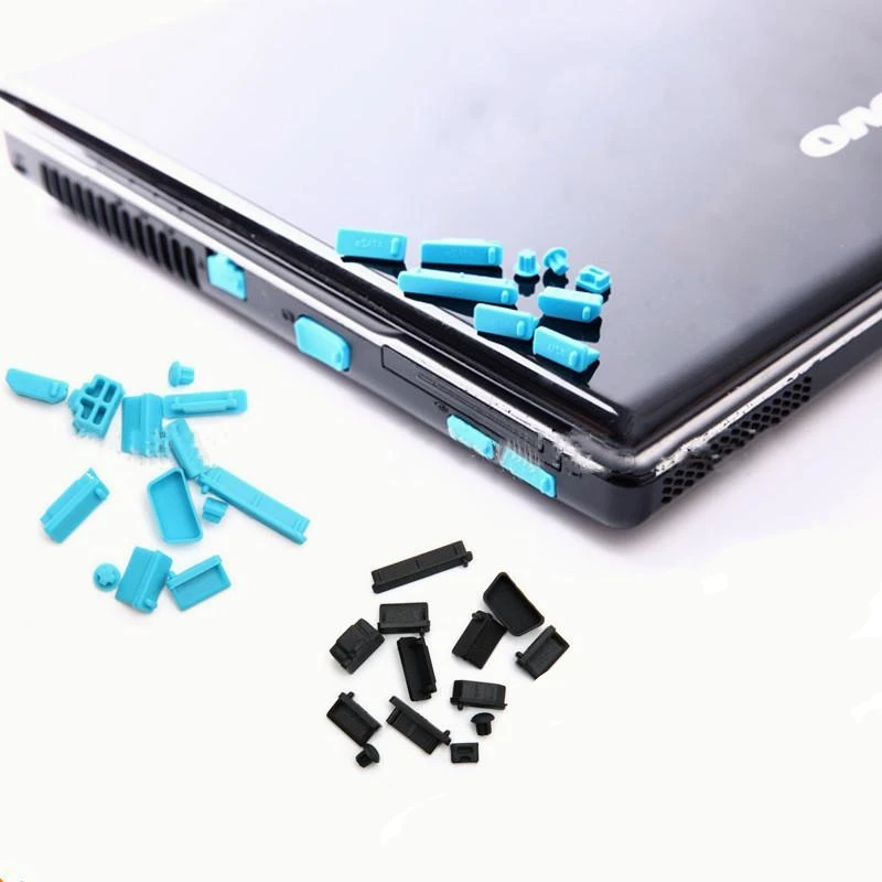 

13pieces/set USB Interface Waterproof Cover Dust Plug Stopper Anti-dust Plug Laptop Dust Waterproof Dustproof Silicone Plug