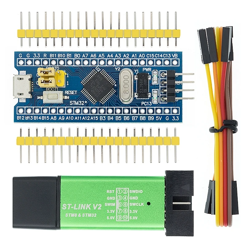 Оригинальный STM32F103C8T6 ARM STM32 минимальная системная плата для Arduino ST Link V2 Mini STM8