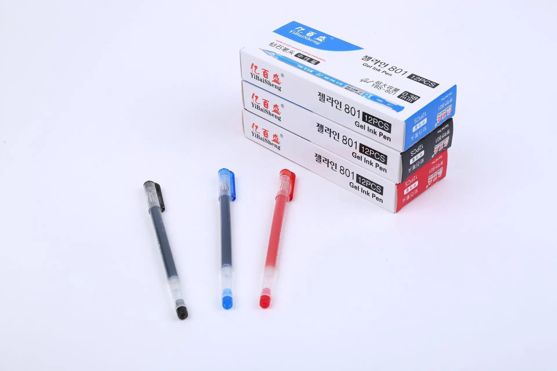 3 шт . рекламная Алмазная головка прозрачная гелевая ручка 0 5 мм красные черные