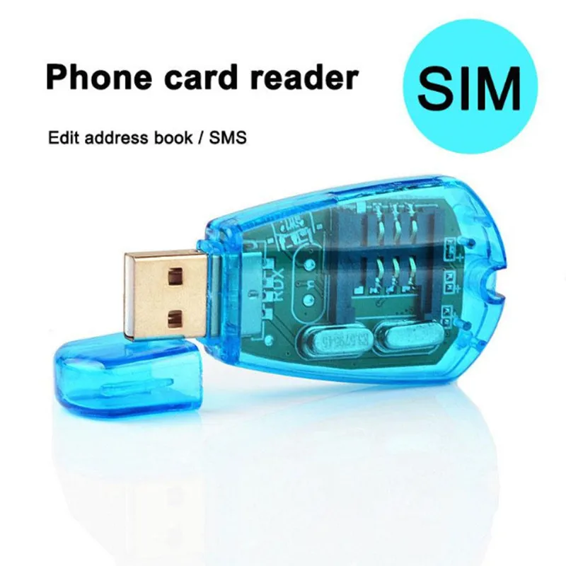 

New USB SIM Card Reader Simcard Writer/Copy/Cloner/Backup GSM CDMA SMS Backup WCDMA CD Disk Cellphone Reader For Windows XP