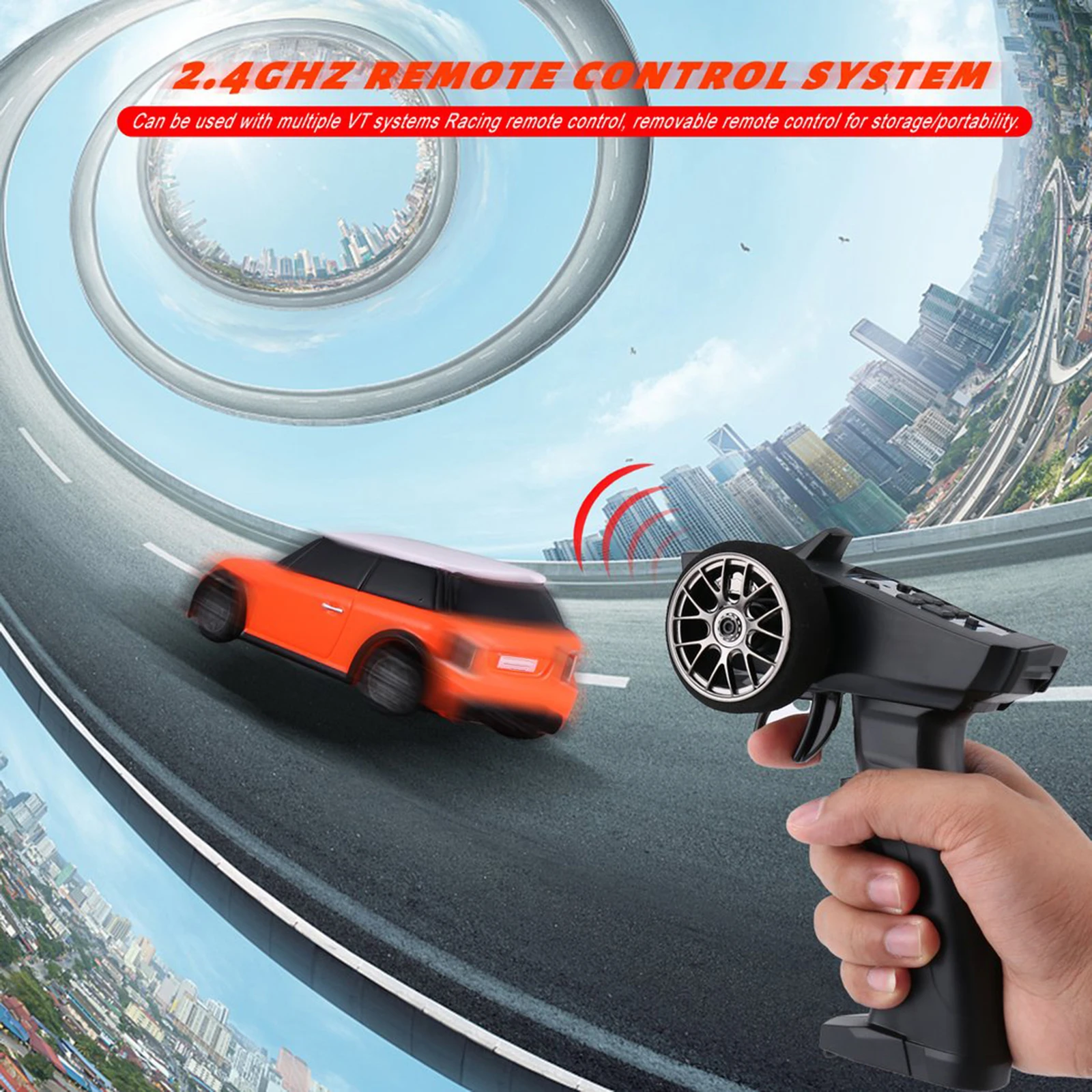 

1/76 Mini Small RC Car Model 2.4GHZ Racing Experience Car Kids Toys Gifts