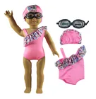 1 комплект одежды для кукол + 1 пара солнцезащитных очков для 18-дюймовой американской куклы, школьная одежда ручной работы X47