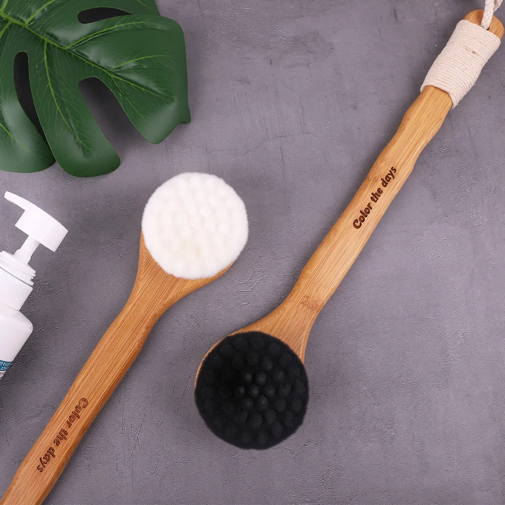 Массаж тела Душ щетка деревянная нанометровая флисовая Скраб аксессуары для