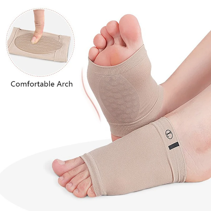 

1 Pair Arch Support Sleeves Plantar Fasciitis Heel Spurs Foot Care Flat Feet Sleeve Socks Cushions Orthotic Insoles Pads