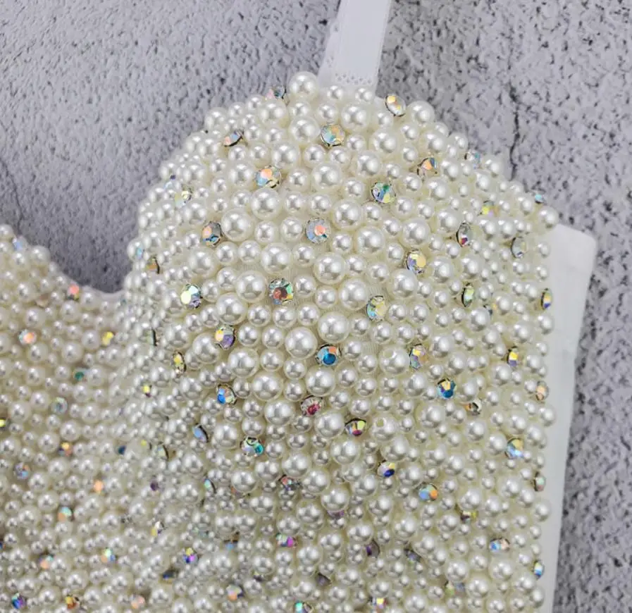 Высококачественные Hand made жемчуг украшенное бисером и стразами женские корсеты