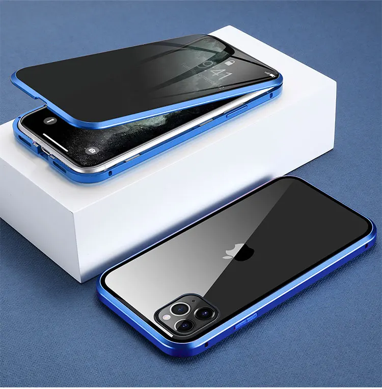 Чехол KISS, магнитный стеклянный чехол для iPhone 11, XR, XS, чехол, Анти-шпион, 360, защитный чехол на магните для iPhone 11 Pro, 6 S, 7, 8, чехол